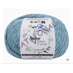 Cotton & linen 35 teal