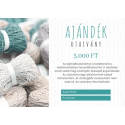 Ajándékutalvány 5.000 Ft értékben 