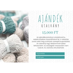 Ajándékutalvány 15.000.-  értékben 