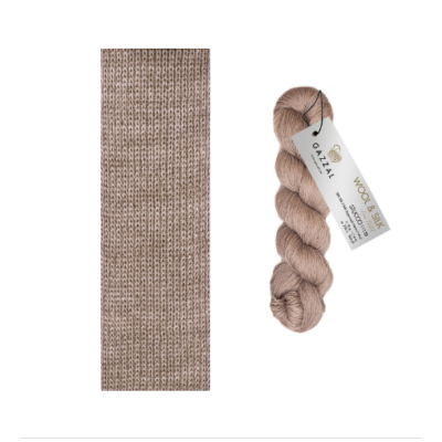 Gazzal Wool & Silk Stucco 11135