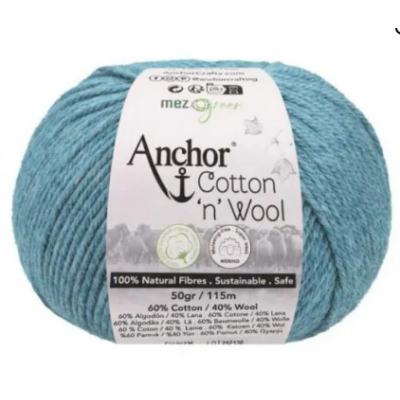 Cotton & Wool Kék Topáz 400