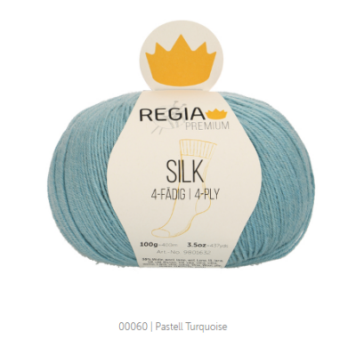 Regia Silk 60 türkiz kék