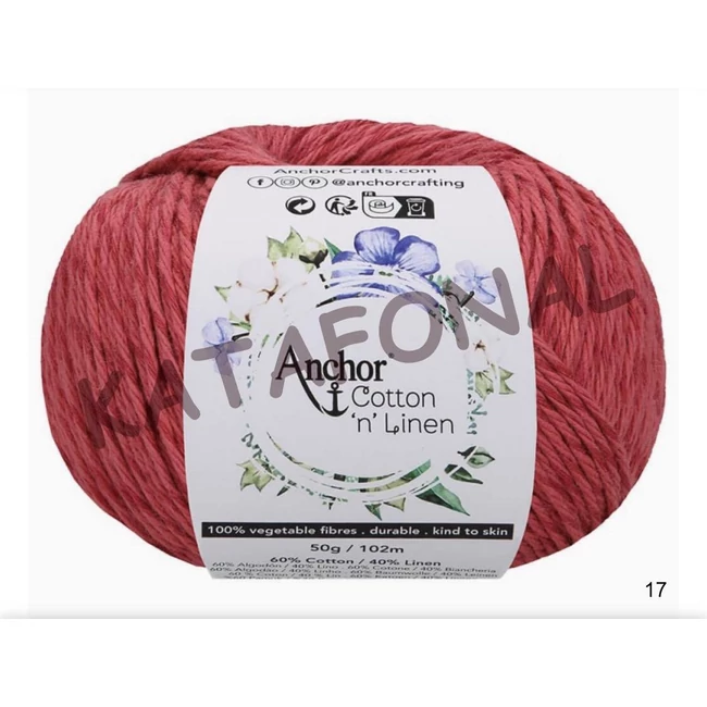 Cotton & linen 17 málna