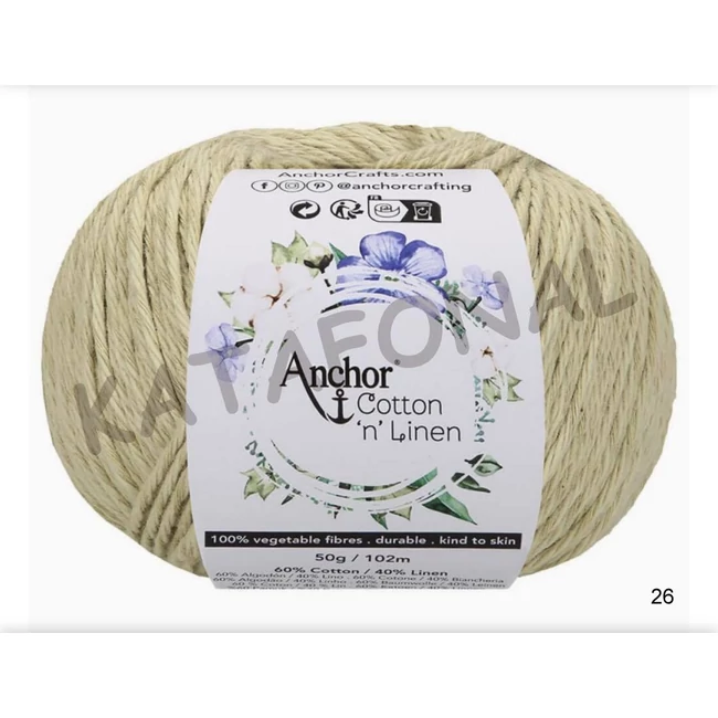 Cotton & linen 26 pisztácia