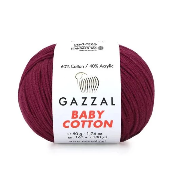 Baby Cotton 3442 Burgundi