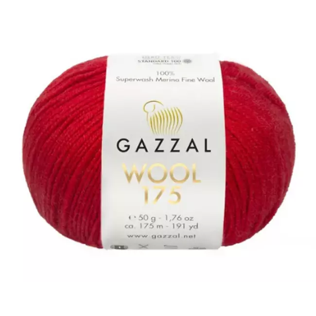 Wool 175 338 Piros