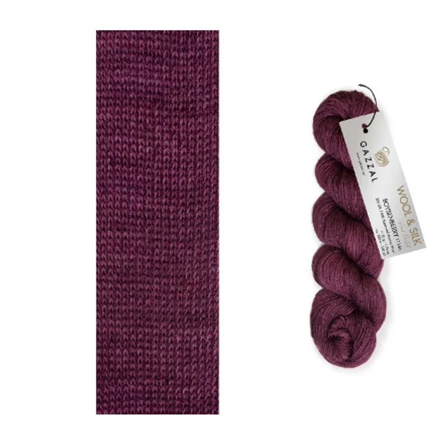 Gazzal Wool & Silk Boysenberry 11166