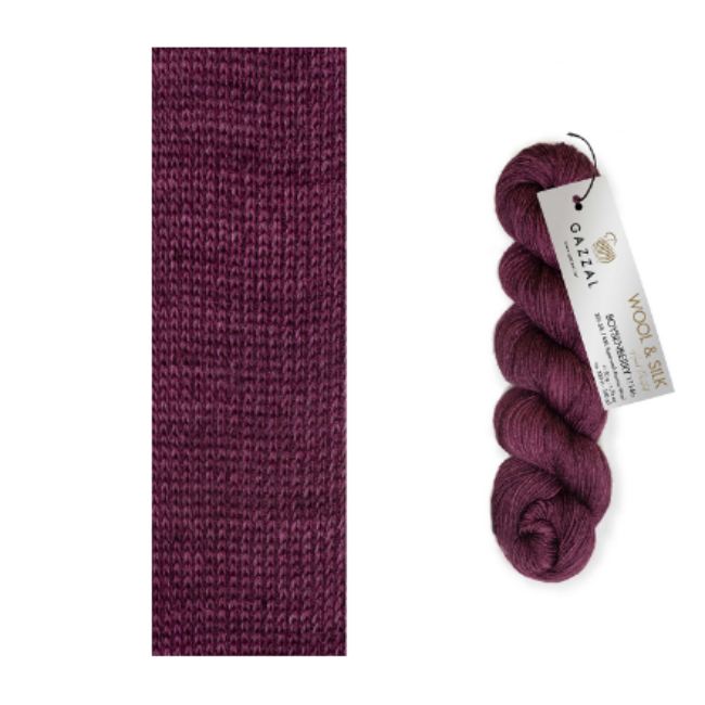 Gazzal Wool & Silk Boysenberry 11166