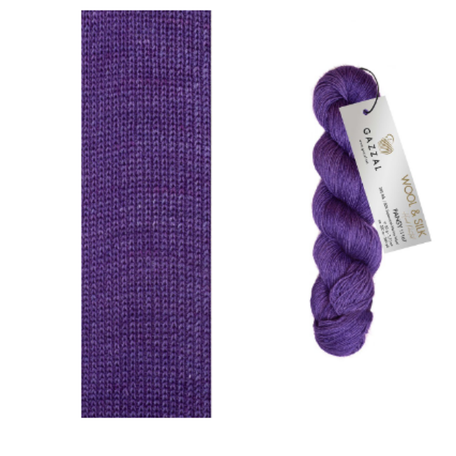 Gazzal Wool & Silk Pansy 11167