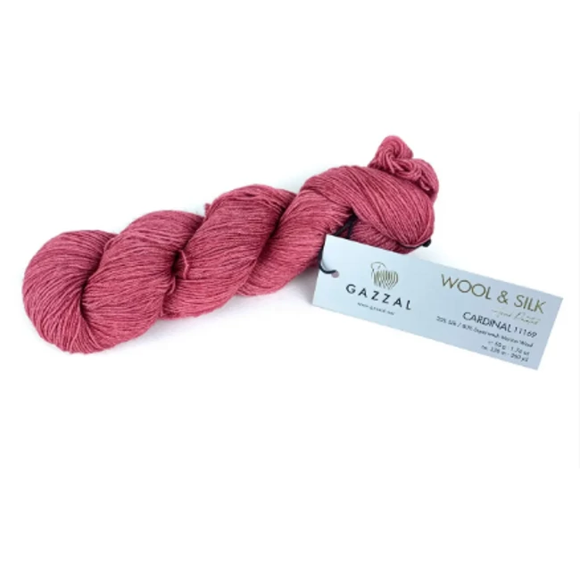 Gazzal Wool & Silk Cardinal 11169