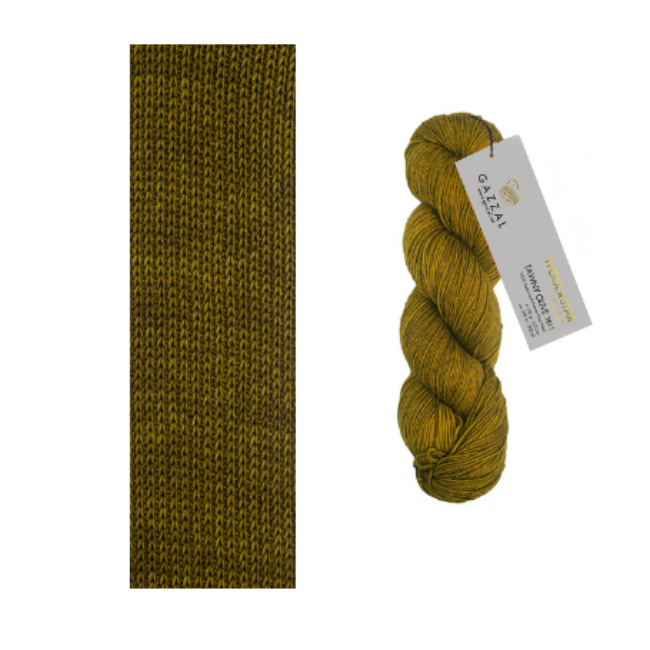 Gazzal Wool Star Tawny Olive 3811
