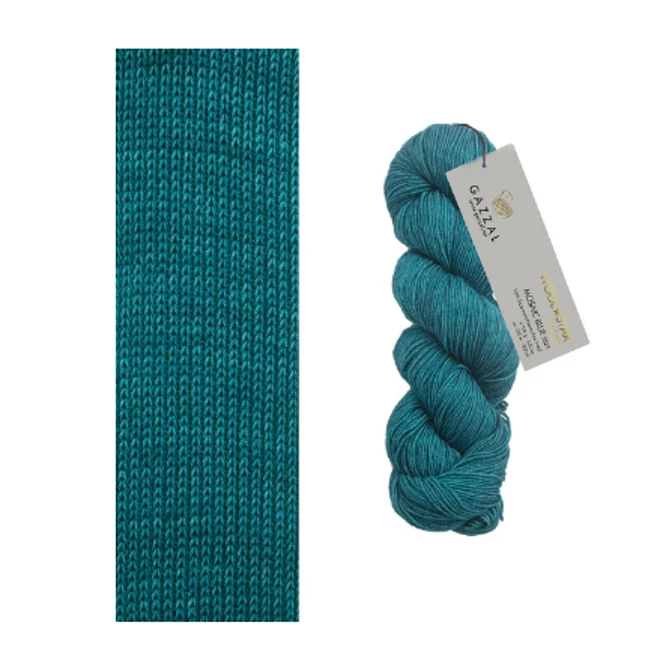 Gazzal Wool Star Mosaic Blue 3821
