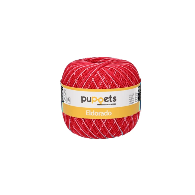 Puppets Eldorado 49/0039 Color piros 50g
