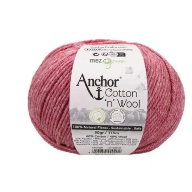 Cotton & Wool Pink Rubint 78