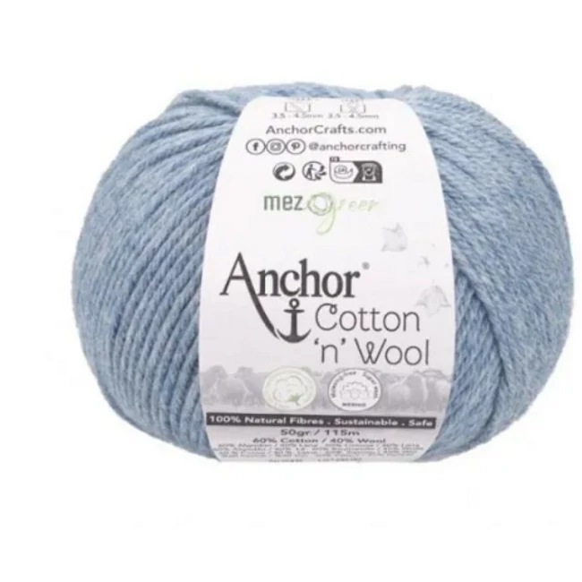 Cotton & Wool Kék Opál 920