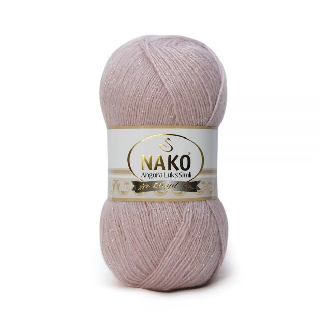 Angora Luks Simli Halvány rózsa