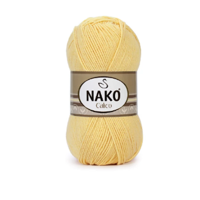 NAKO Calico Szalmasárga 4492