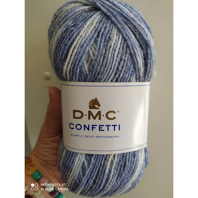 DMC Confetti Kék-fehér 555