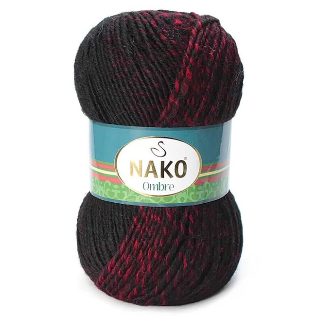 NAKO Ombre Piros-fekete 310