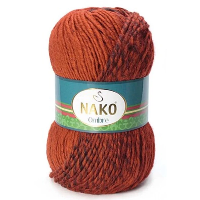 NAKO Ombre Téglavörös-Barna 319