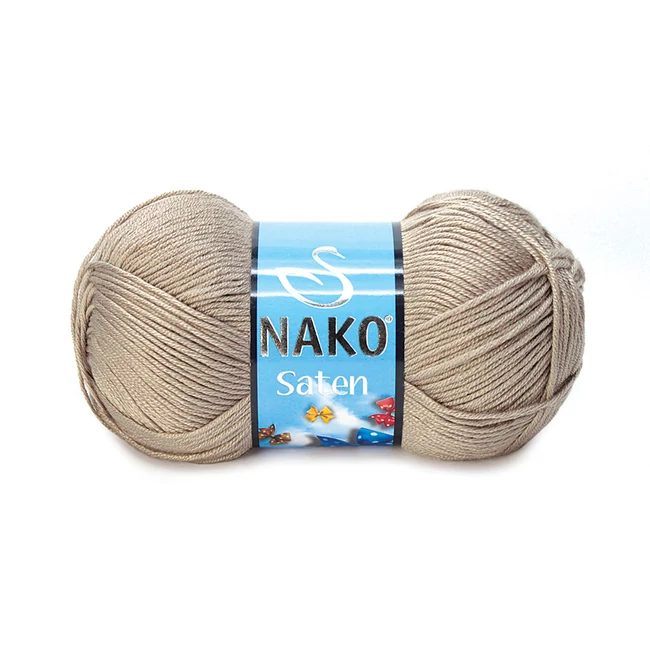 Nako Saten Világos barna 1199