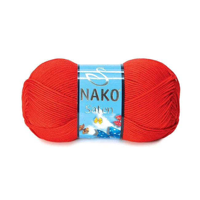 Nako Saten Lángvörös 207