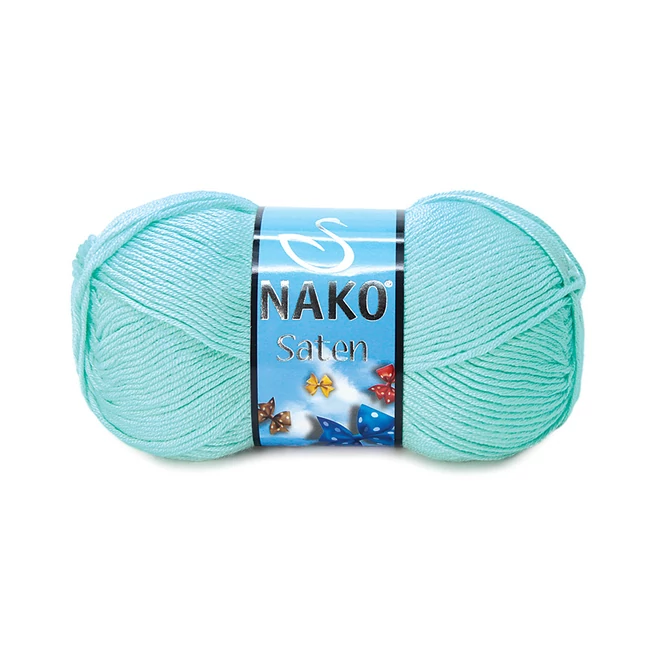 Nako Saten Üveg kék 2961