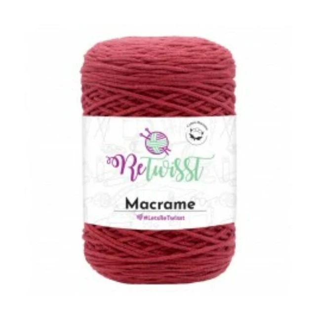 ReTwisst Makrame Burgundy 30