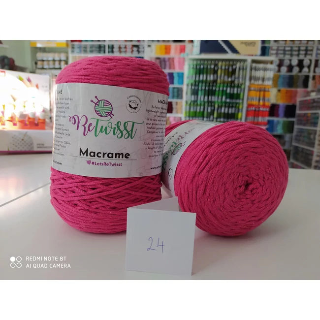 ReTwisst Makrame Magenta 24