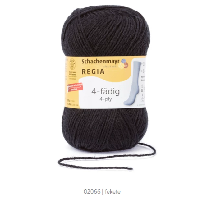 Regia 4 ply 50 g!!! Fekete
