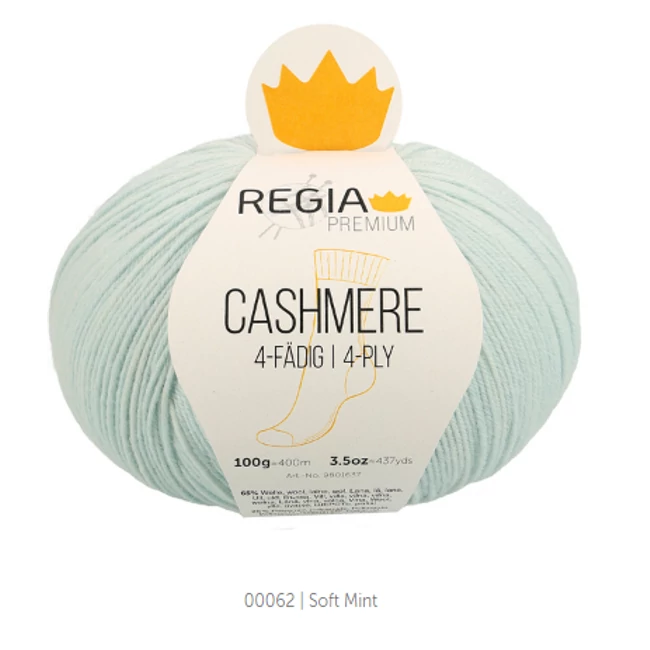Regia Cashmere Pasztel menta 62