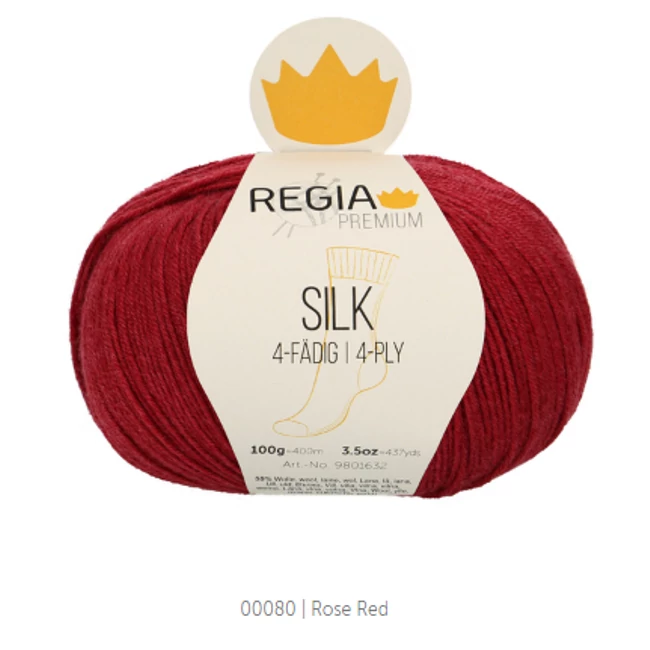 Regia Silk 80 rózsa vörös