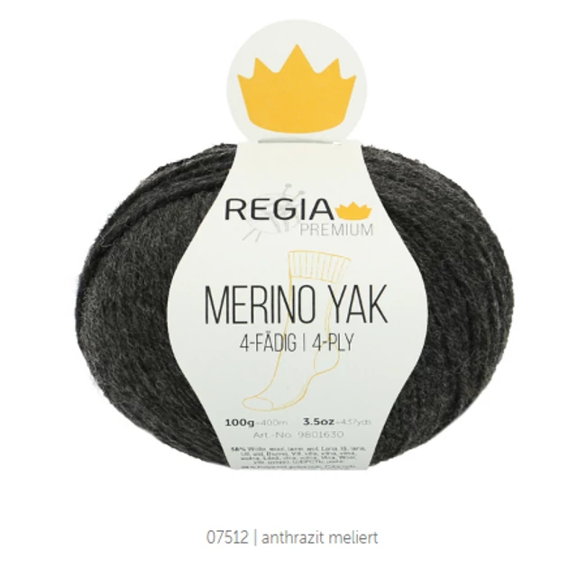 Regia Merino Yak Antrazit