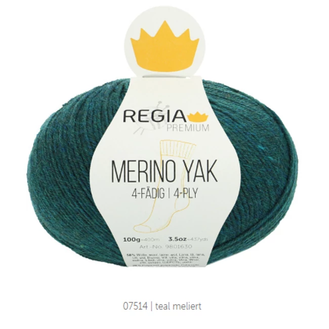 Regia Merino Yak Teal