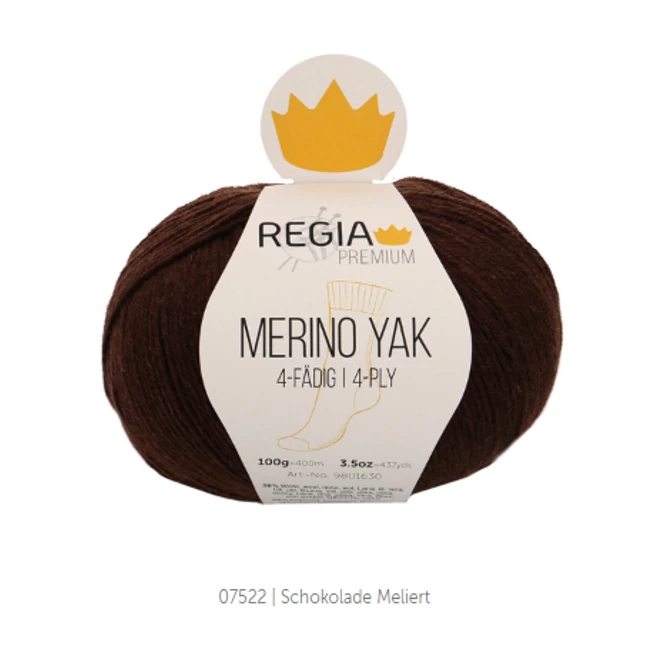 Regia Merino Yak Csokoládébarna