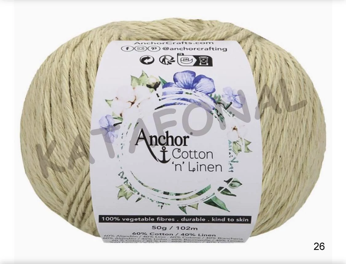 Cotton & linen 26 pisztácia