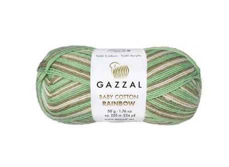 Rainbow 477 zöld-bézs