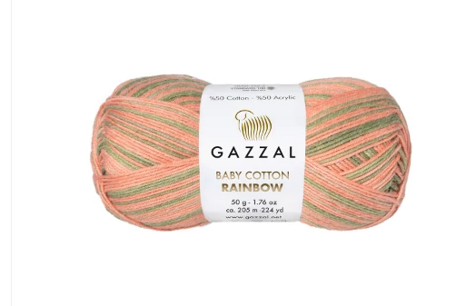 Rainbow 483 zöld-barack