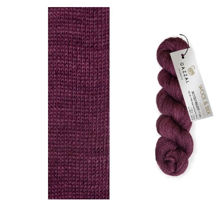 Gazzal Wool & Silk Boysenberry 11166