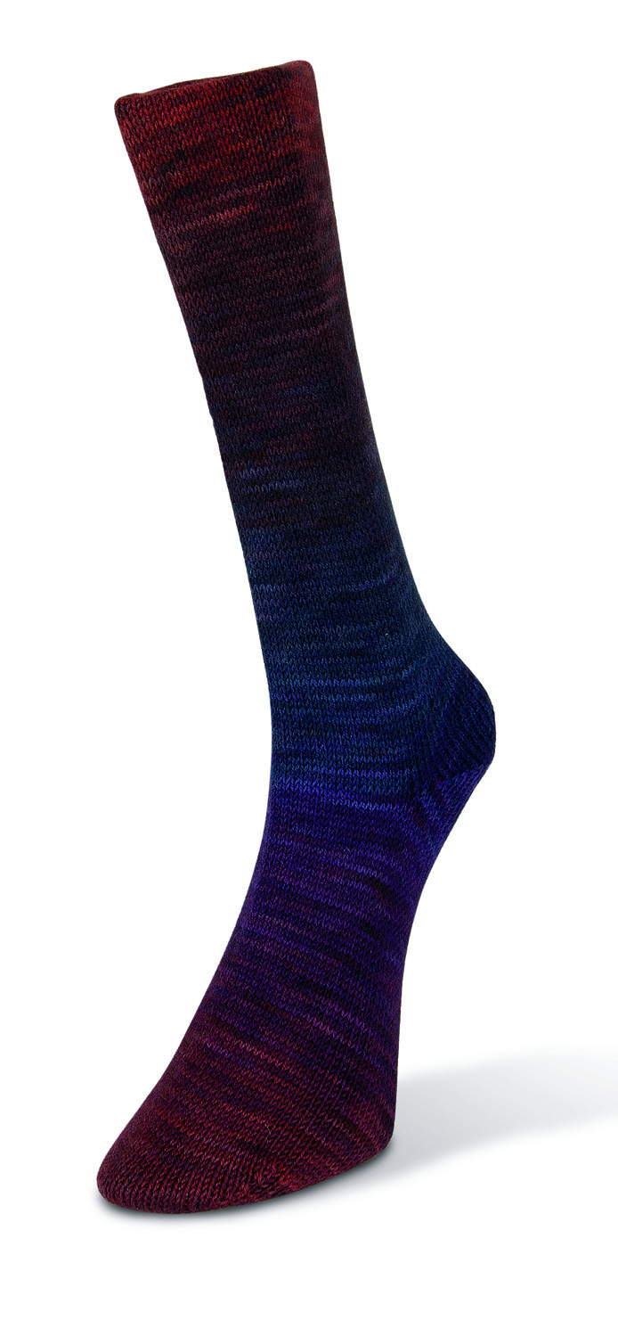 Watercolor Sock Bordó-kék 105