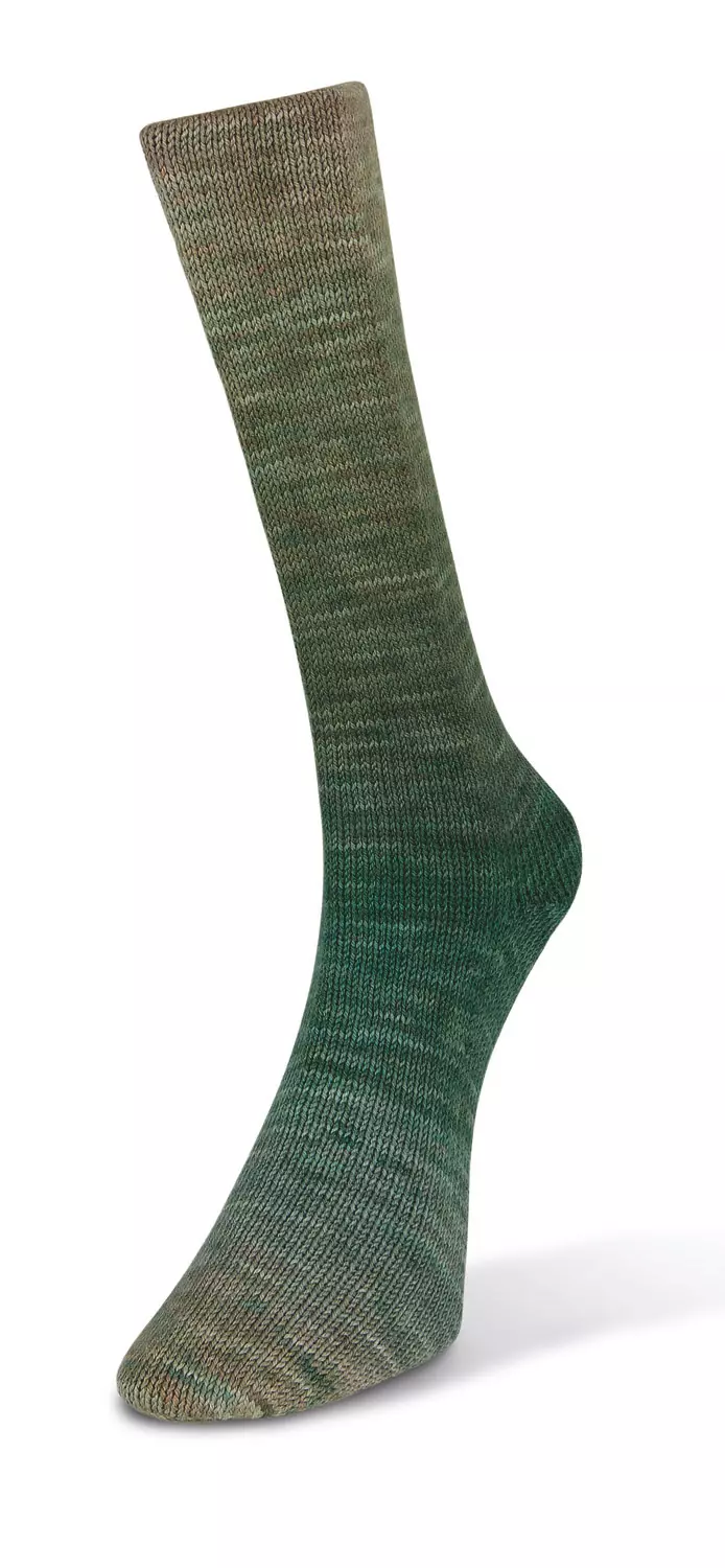 Watercolor Sock Barna-zöld 200