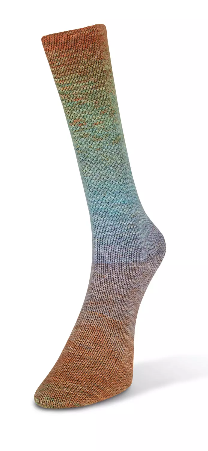Watercolor Sock Barna-kék 201