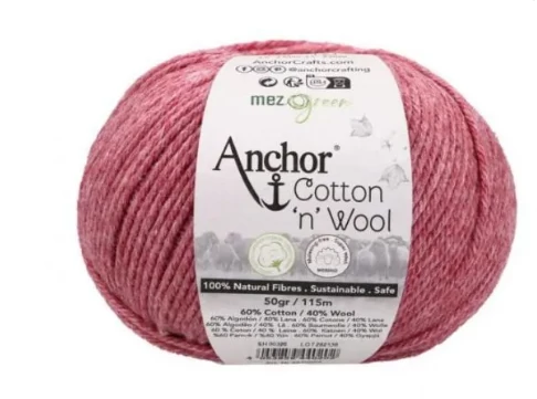 Cotton & Wool Pink Rubint 78