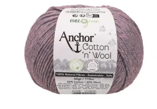 Cotton & Wool Ametiszt 872