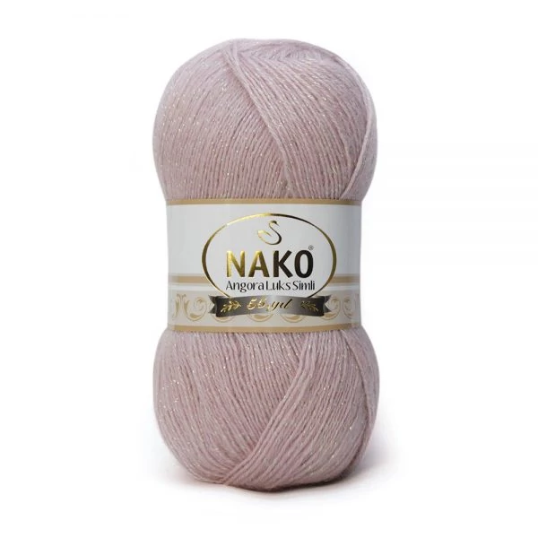 Angora Luks Simli Halvány rózsa