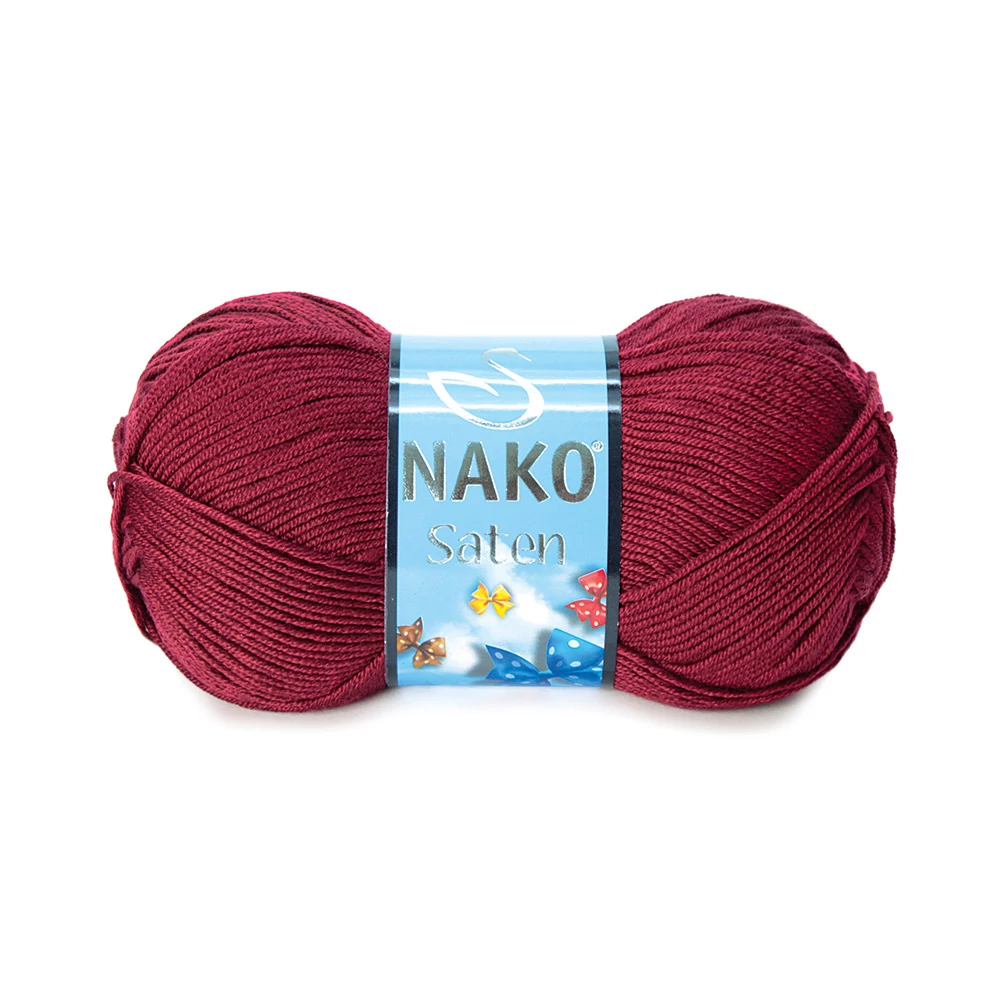 Nako Saten Bordó 999