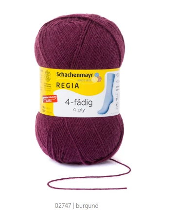 Regia 4 ply 2747 Burgund