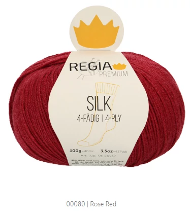 Regia Silk 80 rózsa vörös