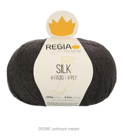 Regia Silk 98 antracit szürke