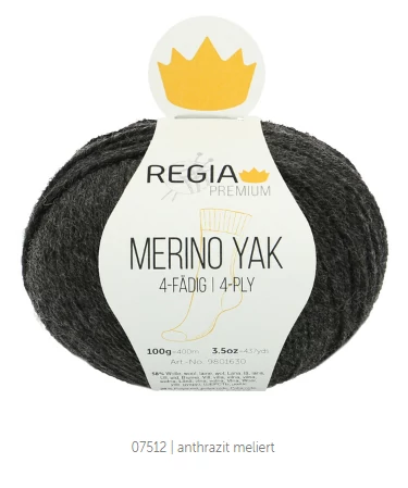 Regia Merino Yak Antrazit